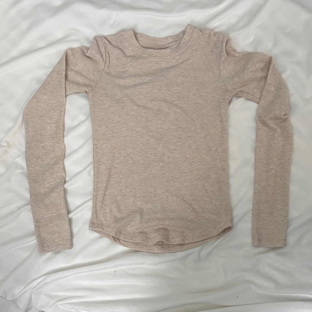 American Eagle Outfitters Light Tan Long Sleeve Top